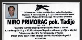 MIRO PRIMORAC 1951 – 2018