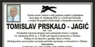 TOMISLAV PRSKALO – JAGIĆ 1949 – 2018