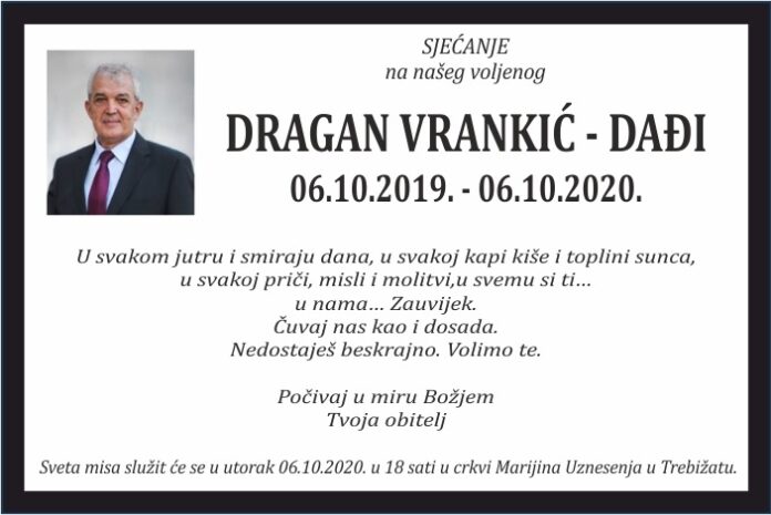 Dragan Vrankic sjecanje