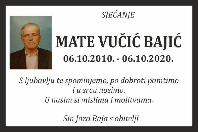 Mate Vucic sjecanje