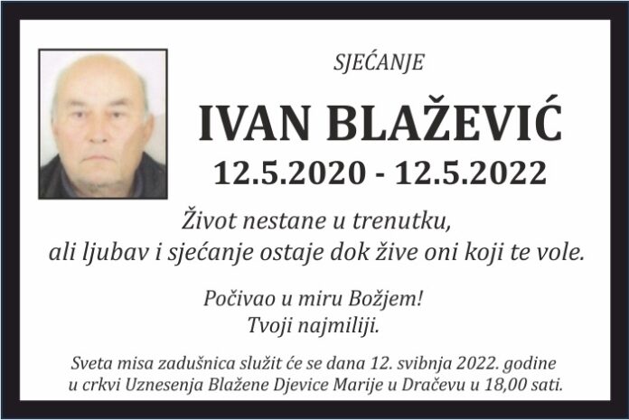 Ivan blazevic sjecanje
