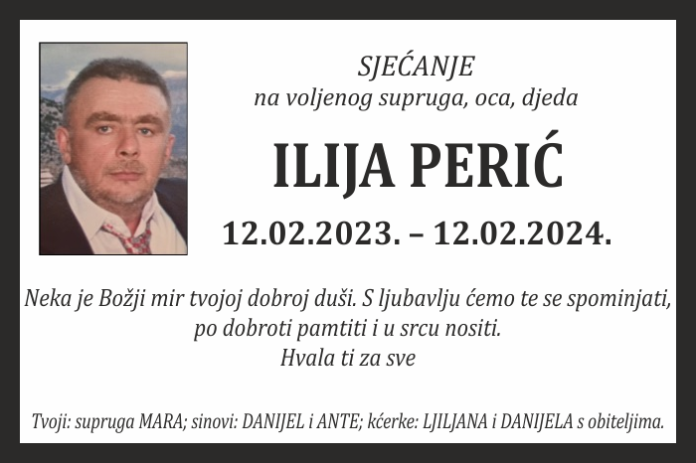 Ilija peric sjecanje