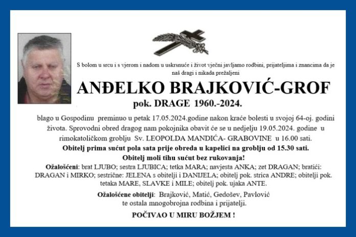 Andjelko brajkovic grof