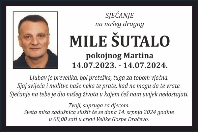 Mile Sutalo sjecanje