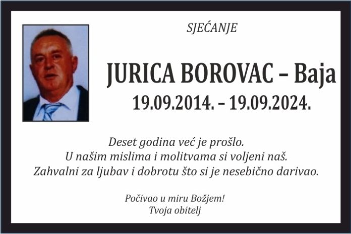 Jurica Borovac baja 2024