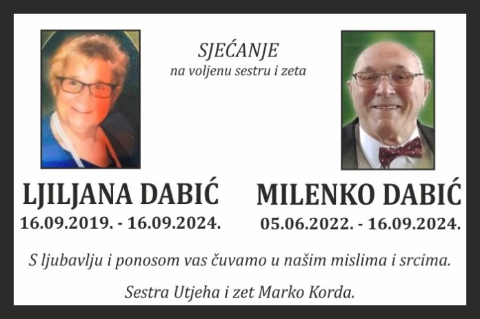 Ljiljana i milenko dabic