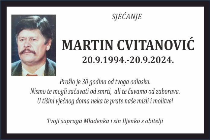 Mladen Cvitanovic sjecanje