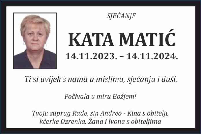 Kata Matic sjecanje