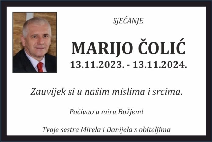 Marijo Colic sjecanje 2024