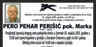 PERO PEHAR PERIŠIĆ 1941 – 2025
