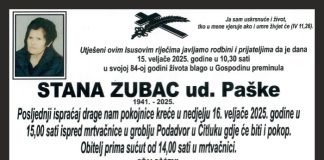 STANA ZUBAC 1941 – 2025