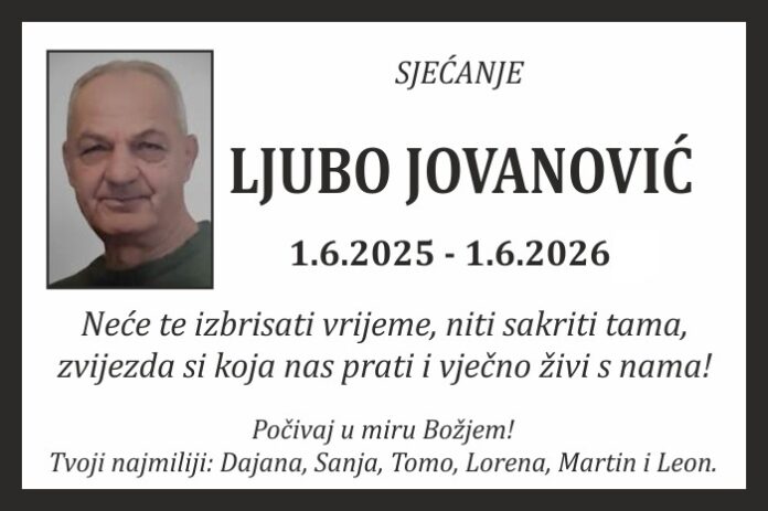 Ljubo jovanovic sjecanje 26 1