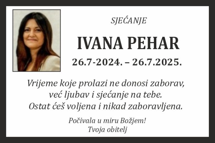 Ivana Pehar sjecanje