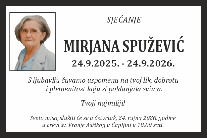 Mirjana spuzevic 2 sjecanje