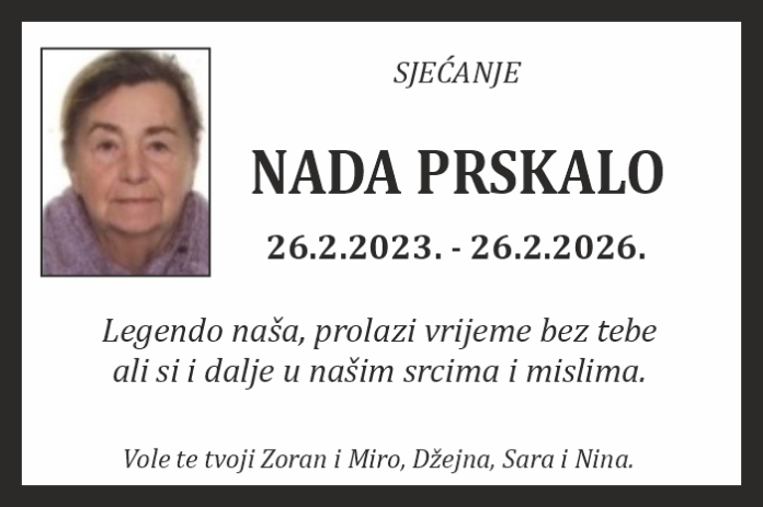 Nada Prskalo sjecanje