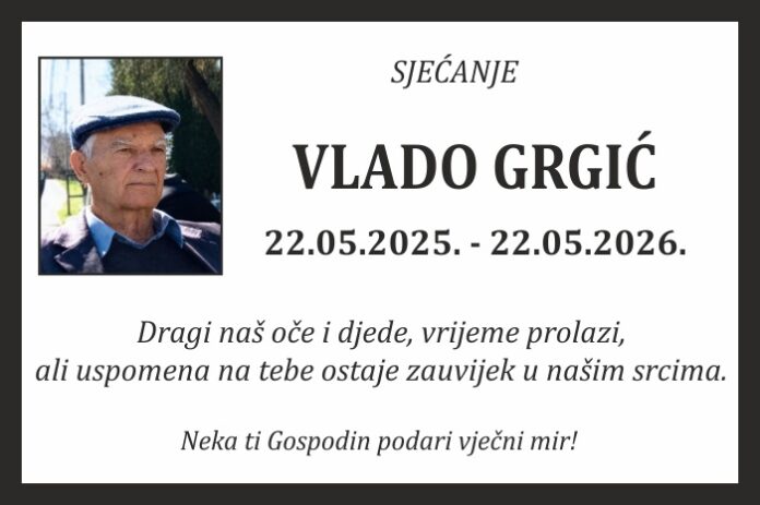 Vlado Grgic sjecanje