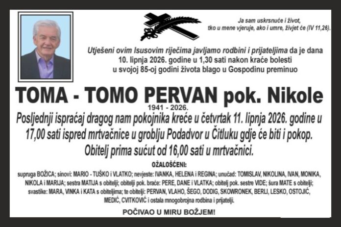 Toma tomo pervan