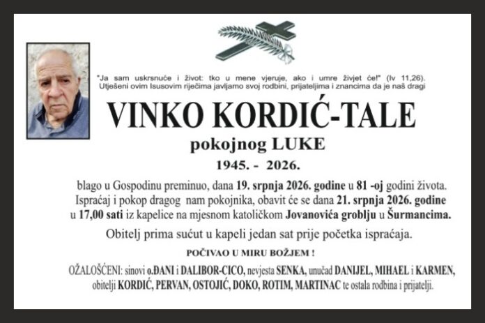 Vinko Kordic Tale