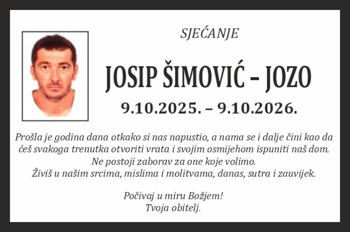 Jozo simovic sjecanje