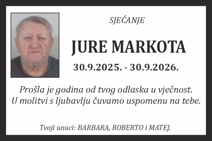 Jure Markota sjecanje1